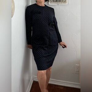 Vintage William Pearson Long Sleeve Dress with Bows